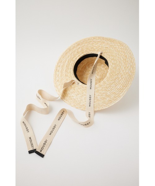 MOUSSY(マウジー)の「LETTERING RIBBON BOATER ハット(ハット・レディース・ベージュ・FREE)」の14枚目の写真