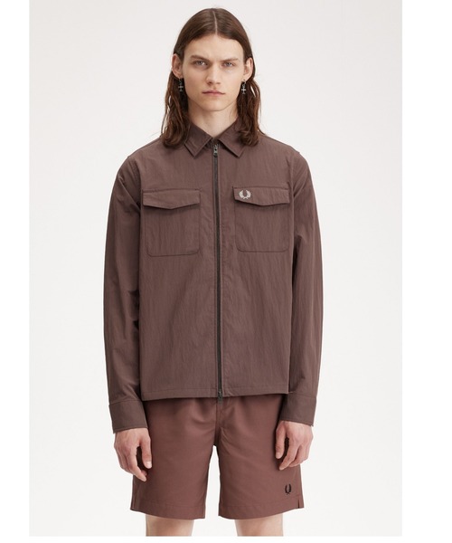 ✨ FRED PERRY フレッドペリー ジップアップ ブルゾンジャケット FRED PERRY（フレッドペリー）の「Zip Overshirt／ジップアップ