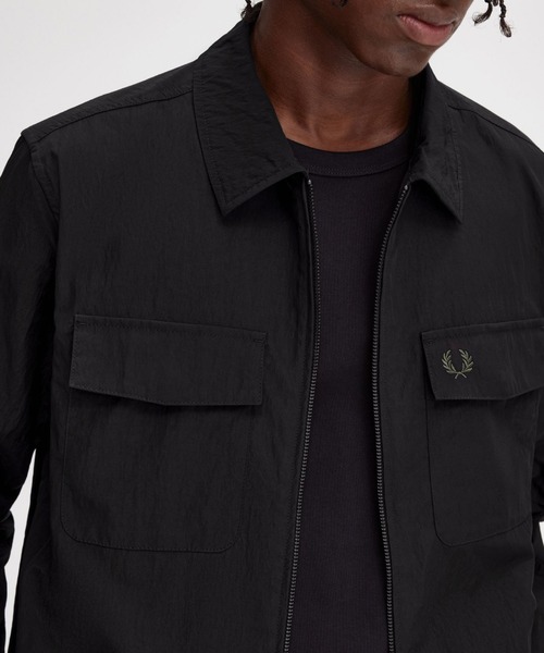 フレッドペリー ブラック ジップアップジャケット FRED PERRY ジップアップジャケット ブラック FRED PERRY