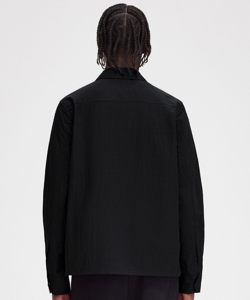FRED PERRY ブラック ジップアップジャケット M Zip Through Overshirt(M 236：BLACK): | FRED PERRY JAPAN