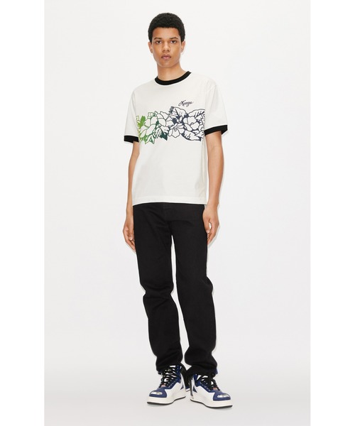 【関税込】 ケンゾーウィーブスリム半袖Tシャツ - オフホワイト org.jpg