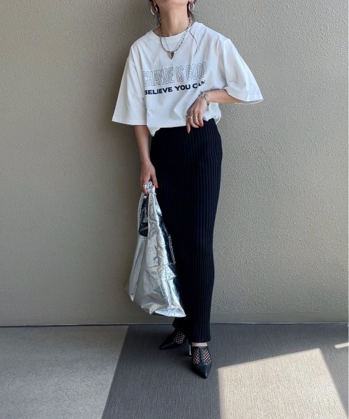 feepur by saya（フェピュールバイサヤ）の「メッセージロゴTee（Tシャツ/カットソー・レディース・ブルー/オフホワイト/ピンク・MEDIUM）」の14枚目の写真