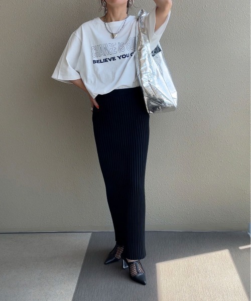 feepur by saya（フェピュールバイサヤ）の「メッセージロゴTee（Tシャツ/カットソー・レディース・ブルー/オフホワイト/ピンク・MEDIUM）」の15枚目の写真