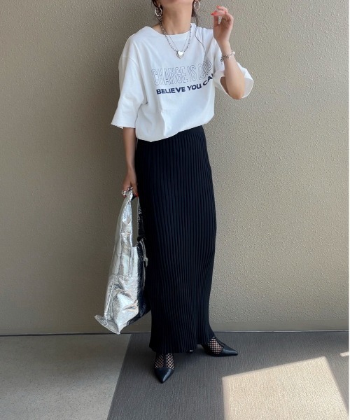 feepur by saya（フェピュールバイサヤ）の「メッセージロゴTee（Tシャツ/カットソー・レディース・ブルー/オフホワイト/ピンク・MEDIUM）」の16枚目の写真