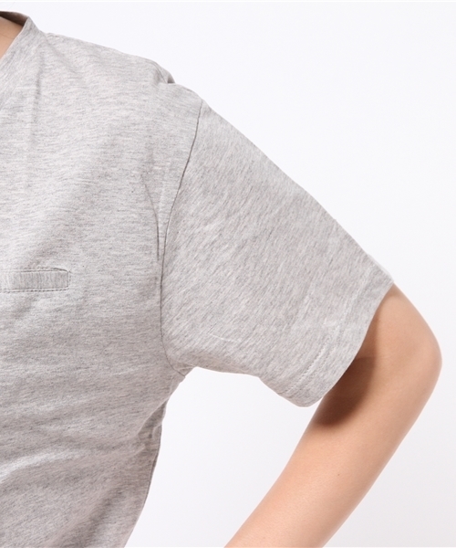 Kastane（カスタネ）の「【Kastane】ドライタッチVネックTEE（Tシャツ/カットソー・レディース・ピンク/オフホワイト/グレー/チャコールグレー/カーキ/ブラック/レッド/ホワイト・FREE）」の14枚目の写真