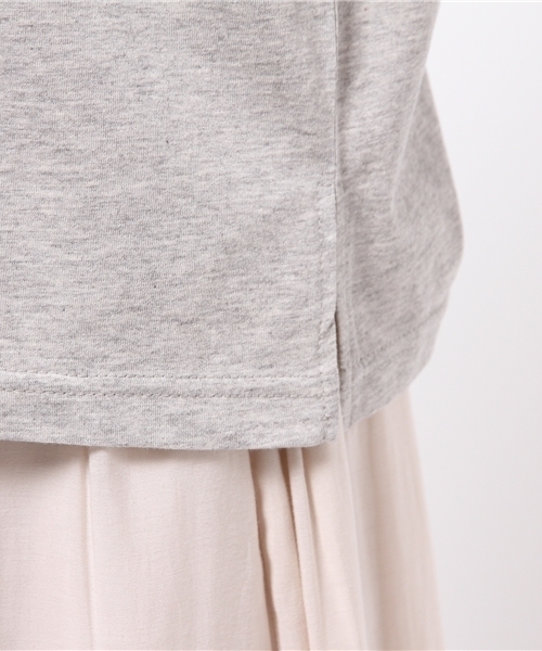 Kastane（カスタネ）の「【Kastane】ドライタッチVネックTEE（Tシャツ/カットソー・レディース・ピンク/オフホワイト/グレー/チャコールグレー/カーキ/ブラック/レッド/ホワイト・FREE）」の15枚目の写真