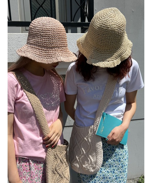 WC（ダブル シー）の「フリルストローハット（ハット・レディース・ブラック/アイボリー・FREE）」の17枚目の写真