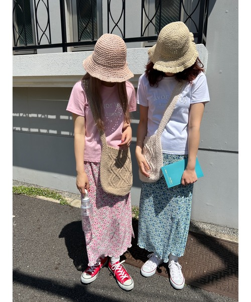 WC（ダブル シー）の「フリルストローハット（ハット・レディース・ブラック/アイボリー・FREE）」の12枚目の写真