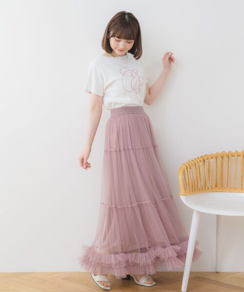 MME ROAD 売れ筋商品|||エムエムイー ロード Tシャツ トップス レディース Tops Pink ハートロゴ刺繍TEE|ems excite | RETRO GIRL ONLINE STORE