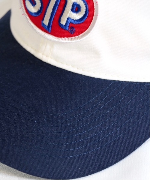 C.E.L.STORE（セルストア）の「STP/エスティーピー LOGO BASEBALL CAPロゴベースボールキャップ(ユニセックス)（キャップ・メンズ・ナチュラル/ネイビー・FREE）」の5枚目の写真