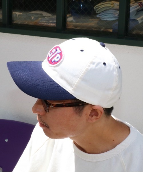 C.E.L.STORE（セルストア）の「STP/エスティーピー LOGO BASEBALL CAPロゴベースボールキャップ(ユニセックス)（キャップ・メンズ・ナチュラル/ネイビー・FREE）」の3枚目の写真