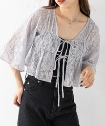 レース2wayカーデブラウス