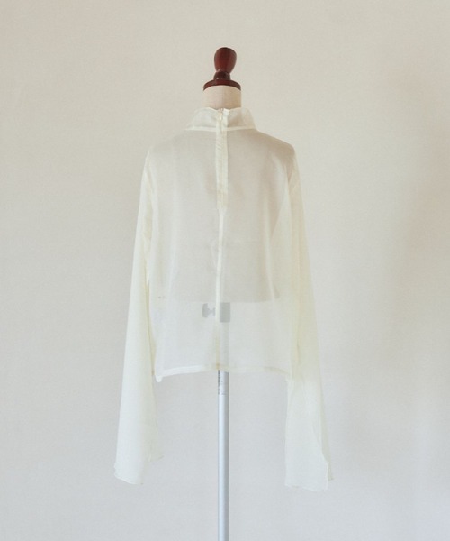 pomiii（ポミー）の「シアーハイネックメロウブラウス（シャツ/ブラウス・レディース・アイボリー/ライトブルー/ピンク・FREE）」の12枚目の写真