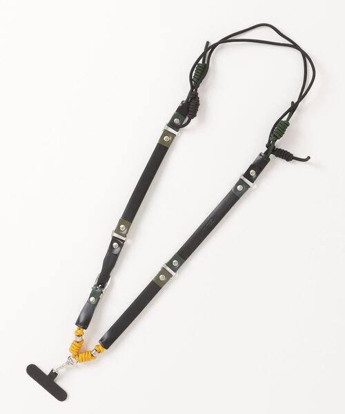 TOGA PULLA(トーガ プルラ)の「TOGA PULLA Leather phone strap(スマホグッズ・レディース・ブラック/その他/グリーン・FREE)」の4枚目の写真