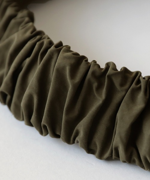 antiqua（アンティカ）の「ツイストデザインターバン（ヘアバンド・レディース・カーキ/ブラック・FREE）」の7枚目の写真