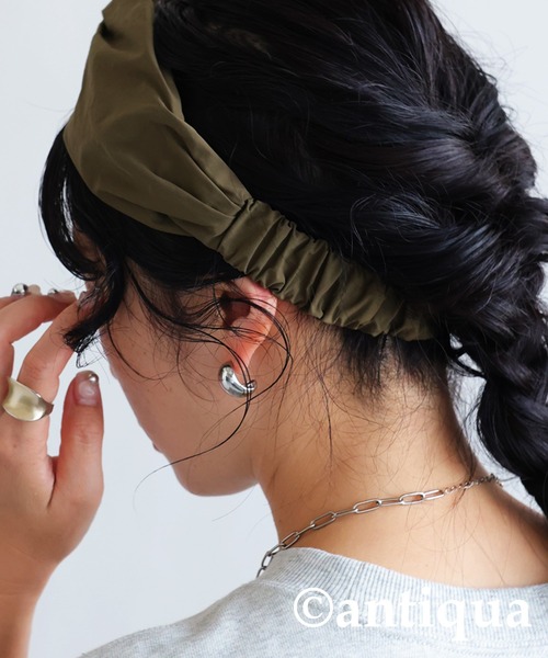 antiqua（アンティカ）の「ツイストデザインターバン（ヘア