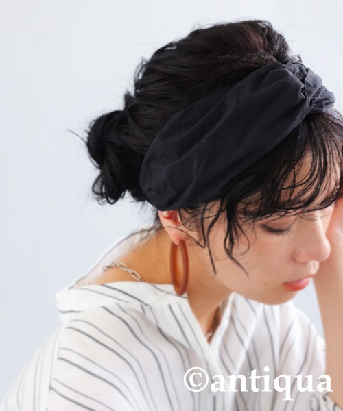 antiqua（アンティカ）の「ツイストデザインターバン（ヘア