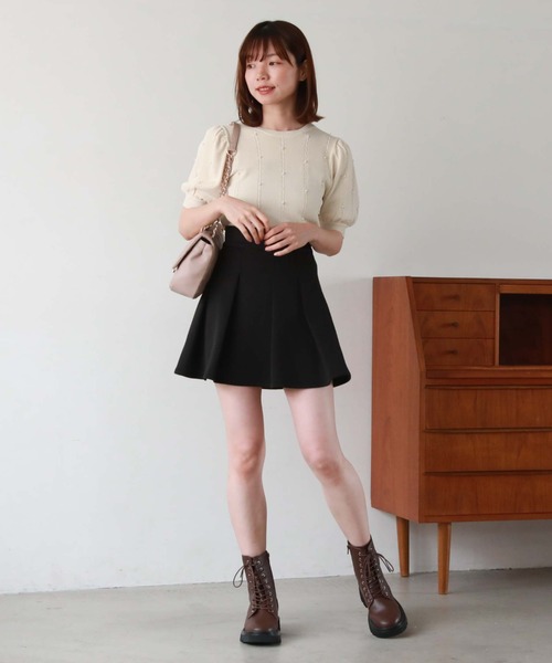 archives（アルシーヴ）の「キルトスタッズチェーンショルダー（ショルダーバッグ・レディース・ブラック/ベージュ・FREE）」の15枚目の写真