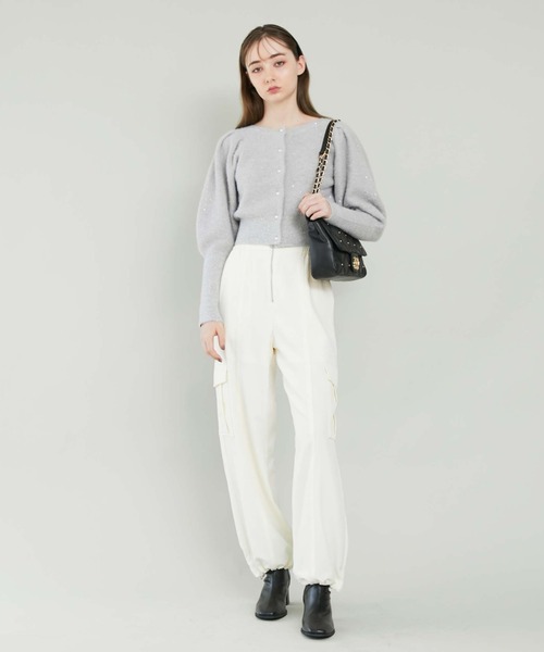 archives（アルシーヴ）の「キルトスタッズチェーンショルダー（ショルダーバッグ・レディース・ブラック/ベージュ・FREE）」の7枚目の写真