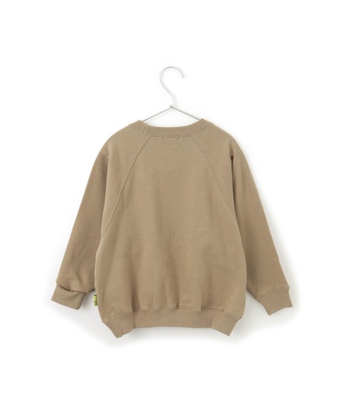 MAKE YOUR DAY（メイクユアデイ）の「ヒョウプリント裏毛ラグラントレーナー■80～140cm（スウェット・キッズ・モカ/グリーン/ミント・130/80/140/100/90/120/110）」の8枚目の写真