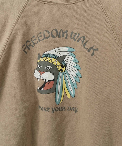 MAKE YOUR DAY（メイクユアデイ）の「ヒョウプリント裏毛ラグラントレーナー■80～140cm（スウェット・キッズ・モカ/グリーン/ミント・130/80/140/100/90/120/110）」の11枚目の写真