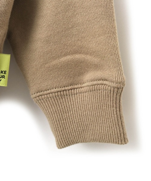 MAKE YOUR DAY（メイクユアデイ）の「ヒョウプリント裏毛ラグラントレーナー■80～140cm（スウェット・キッズ・モカ/グリーン/ミント・130/80/140/100/90/120/110）」の13枚目の写真