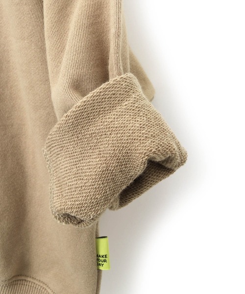 MAKE YOUR DAY（メイクユアデイ）の「ヒョウプリント裏毛ラグラントレーナー■80～140cm（スウェット・キッズ・モカ/グリーン/ミント・130/80/140/100/90/120/110）」の14枚目の写真