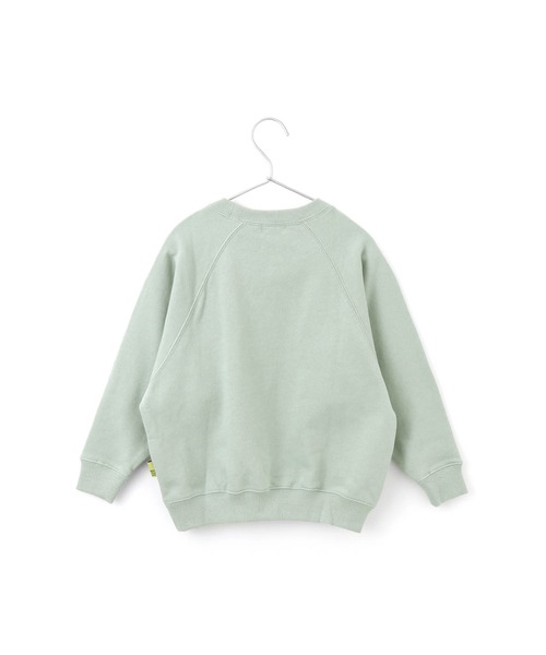 MAKE YOUR DAY（メイクユアデイ）の「ヒョウプリント裏毛ラグラントレーナー■80～140cm（スウェット・キッズ・モカ/グリーン/ミント・130/80/140/100/90/120/110）」の15枚目の写真