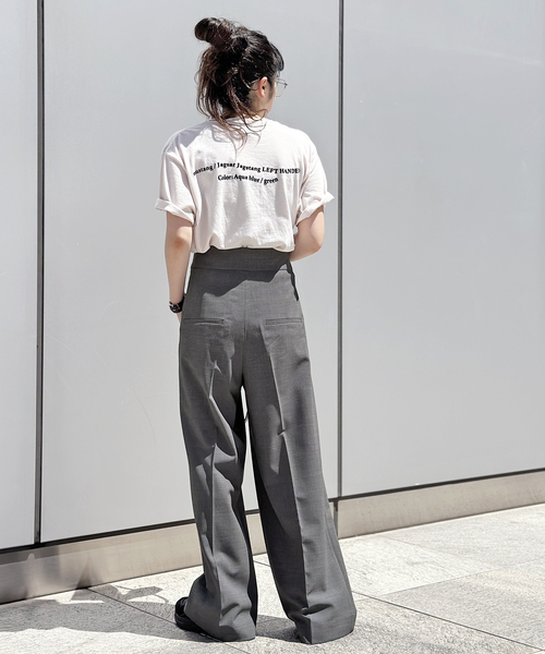 グレーワイドスラックス（スラックス）｜AP STUDIO（エーピー