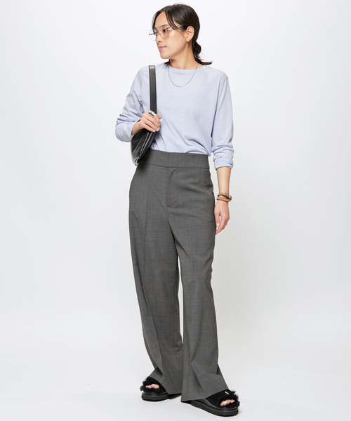 グレーワイドスラックス（スラックス）｜AP STUDIO（エーピー