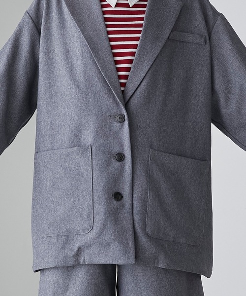 BONLECILL（ボンルシール）の「【セットアップ可能】ボーイフレンドオーバーテーラードジャケット（テーラードジャケット・レディース・ブラウン系1/ブラック/ブラウン系2/ネイビー/チャコールグレー/ブラック系1・FREE）」の16枚目の写真