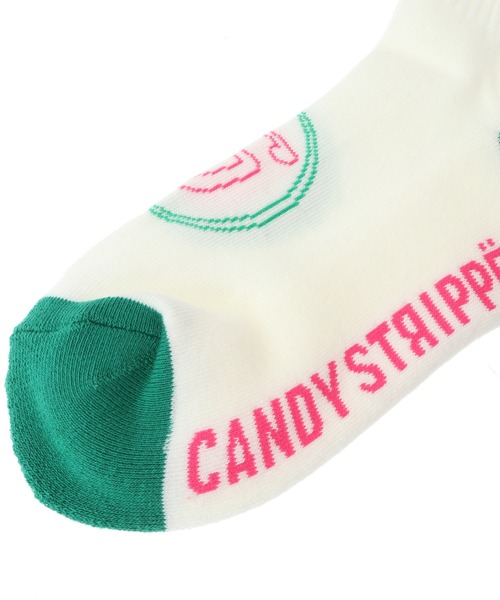 Candy Stripper(キャンディストリッパー)の「【ICE CREAM FEVER×Candy Stripper】ICE CREAM NEON SIGN RIB ソックス(ソックス/靴下・レディース・ブラック/オフホワイト・FREE)」の5枚目の写真