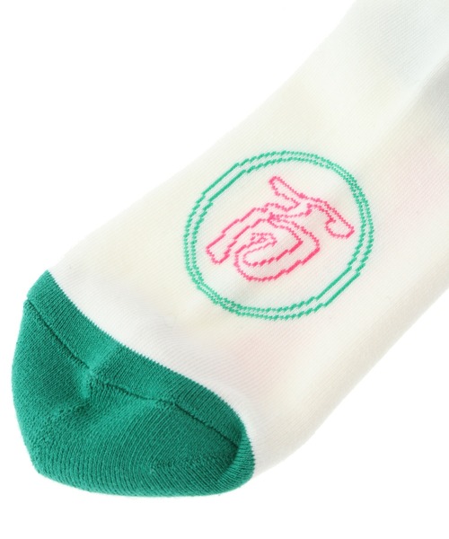 Candy Stripper(キャンディストリッパー)の「【ICE CREAM FEVER×Candy Stripper】ICE CREAM NEON SIGN RIB ソックス(ソックス/靴下・レディース・ブラック/オフホワイト・FREE)」の6枚目の写真