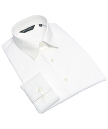 TOKYO SHIRTS | 透け防止 形態安定ノーアイロン レギュラー 白無地ベーシック 長袖ビジネスワイシャツ(ビジネスシャツ)