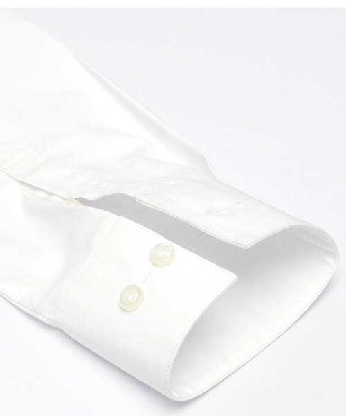 TOKYO SHIRTS(トウキョウシャツ)の「透け防止 形態安定ノーアイロン レギュラー 白無地ベーシック 長袖ビジネスワイシャツ(ビジネスシャツ・レディース・ホワイト・S/M/L/LL)」の2枚目の写真