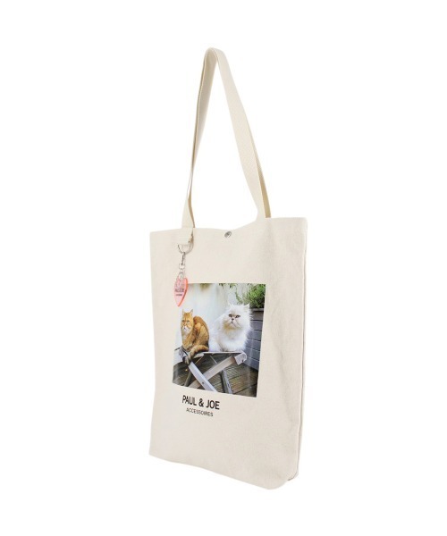 PAUL & JOE ACCESSOIRES（ポールアンドジョーアクセソワ）の「トートバッグ/フォトプリント/PAUL & JOE ACCESSOIRES（トートバッグ・レディース・ブラック/アイボリー・FREE）」の4枚目の写真