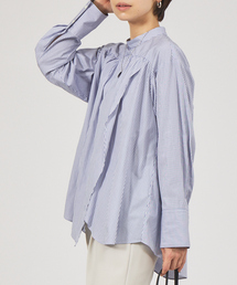 qualite | ミジンストライププルオーバー(シャツ/ブラウス)