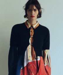 PRANK PROJECT | 【23AUTUMN予約商品】ラクーン2WAYハーフスリーブニット / Raccoon 2WAY Half Sleeve Knit(ニット/セーター)