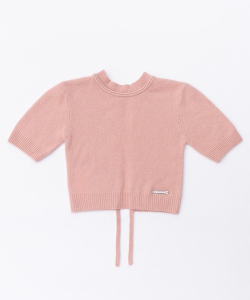 PRANK PROJECT（プランクプロジェクト）の「ラクーン2WAYハーフスリーブニット / Raccoon 2WAY Half Sleeve Knit（ニット/セーター・レディース・ピンク/ブラック/ベージュ・FREE）」の12枚目の写真