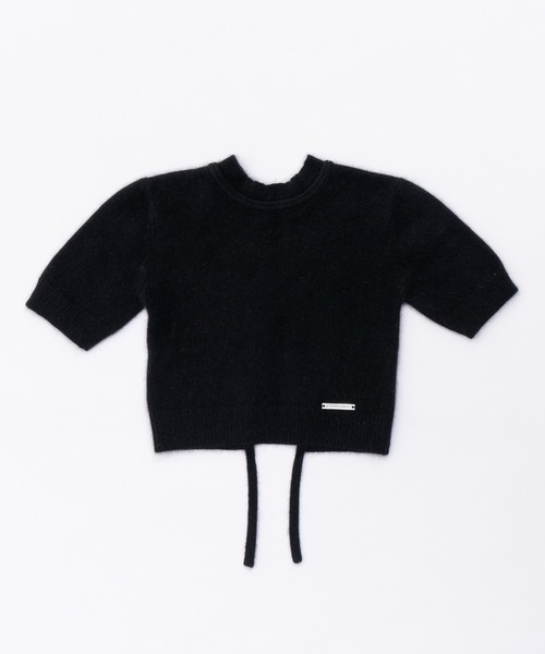 PRANK PROJECT（プランクプロジェクト）の「ラクーン2WAYハーフスリーブニット / Raccoon 2WAY Half Sleeve Knit（ニット/セーター・レディース・ピンク/ブラック/ベージュ・FREE）」の11枚目の写真