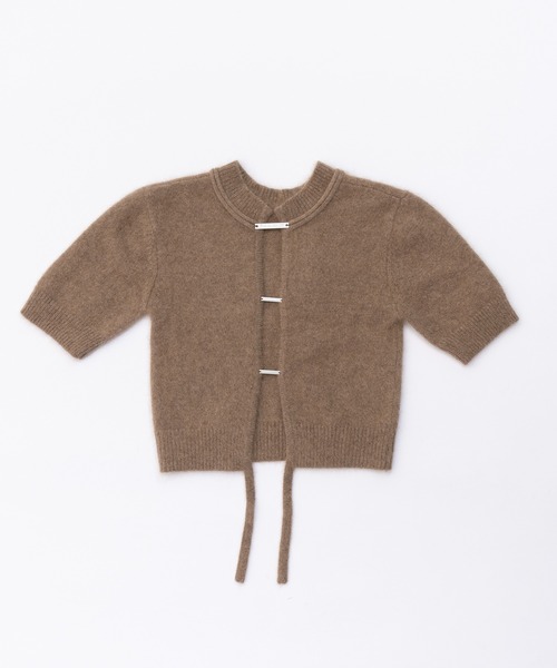 PRANK PROJECT（プランクプロジェクト）の「ラクーン2WAYハーフスリーブニット / Raccoon 2WAY Half Sleeve Knit（ニット/セーター・レディース・ピンク/ブラック/ベージュ・FREE）」の14枚目の写真