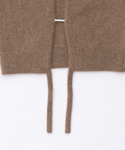 PRANK PROJECT（プランクプロジェクト）の「ラクーン2WAYハーフスリーブニット / Raccoon 2WAY Half Sleeve Knit（ニット/セーター・レディース・ピンク/ブラック/ベージュ・FREE）」の20枚目の写真