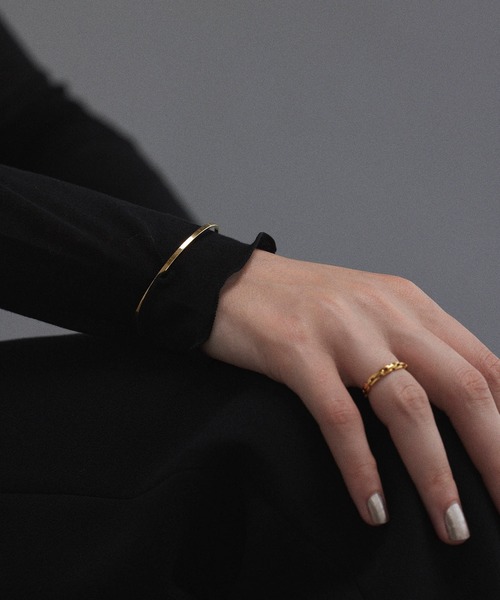 CENE（セネ）の「【CENE】セネ/ナローブレスレット（ブレスレット・レディース・ゴールド/シルバー・FREE）」の6枚目の写真