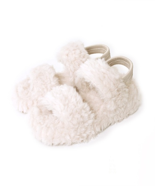w closet（ダブルクローゼット）の「ファーサンダル（サンダル・レディース・ベージュ/ピンク/オフホワイト・M/L）」の20枚目の写真