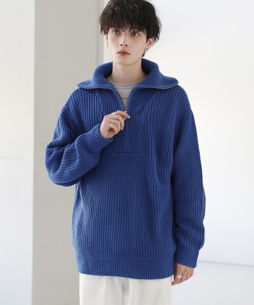 新品 ラッセルノ ジップ アップ ニット ビック フーディー