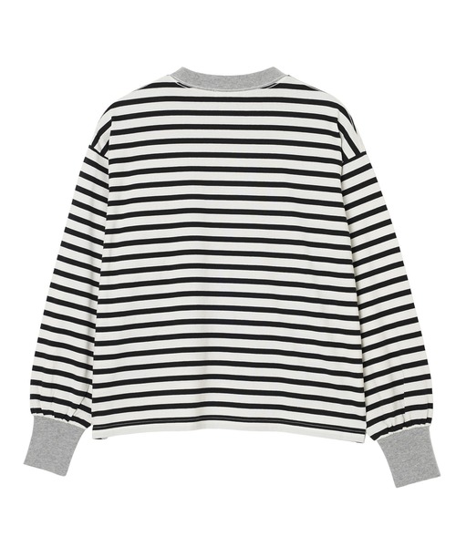 MILKFED.(ミルクフェド)の「STRIPED TOP(Tシャツ/カットソー・レディース・ホワイト/ライトパープル/ライトピンク・ONE SIZE)」の15枚目の写真