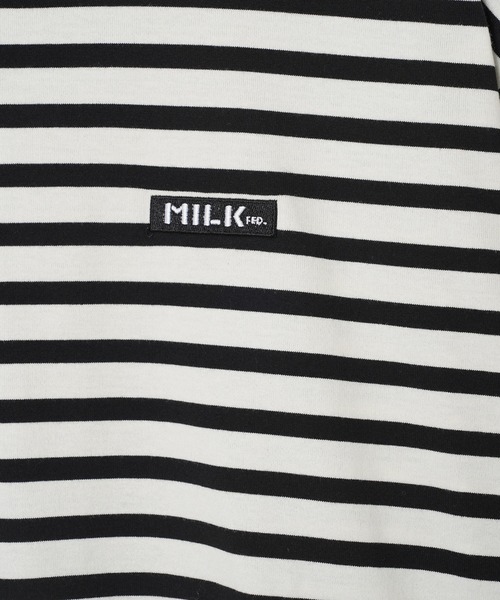 MILKFED.(ミルクフェド)の「STRIPED TOP(Tシャツ/カットソー・レディース・ホワイト/ライトパープル/ライトピンク・ONE SIZE)」の17枚目の写真