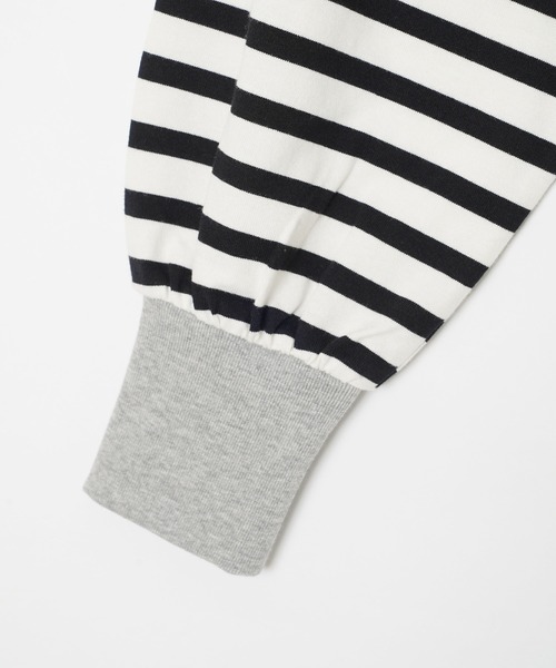 MILKFED.(ミルクフェド)の「STRIPED TOP(Tシャツ/カットソー・レディース・ホワイト/ライトパープル/ライトピンク・ONE SIZE)」の18枚目の写真