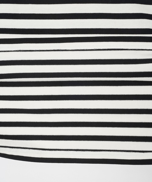 MILKFED.(ミルクフェド)の「STRIPED TOP(Tシャツ/カットソー・レディース・ホワイト/ライトパープル/ライトピンク・ONE SIZE)」の20枚目の写真