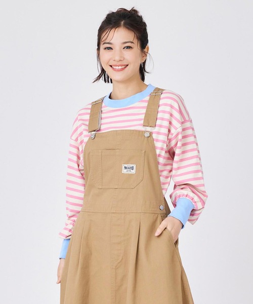 MILKFED.(ミルクフェド)の「STRIPED TOP(Tシャツ/カットソー・レディース・ホワイト/ライトパープル/ライトピンク・ONE SIZE)」の10枚目の写真